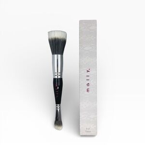 Mally Beauty Dual-Ended Face and Eye Makeup Brush New in Box MSRP $32